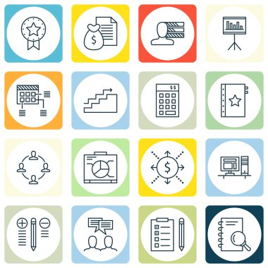 Grafikler, Takım Çalışması, Çalışma Alanı ve Daha Fazlası Üzerine Proje Yönetimi Simgeleri Ayarlayın. Üstün Kaliteli Eps10 Vektör İllüstrasyon Mobil, Uygulama, Ui Tasarım için.