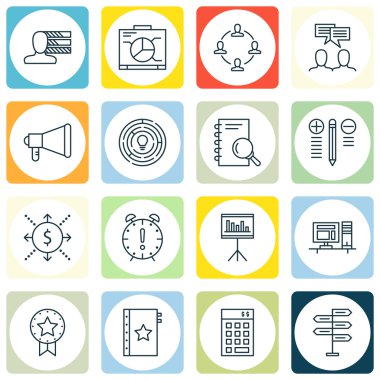 Takım Çalışması, Son Tarih, Yaratıcılık ve Daha Fazlası Üzerine Proje Yönetimi Simgeleri Ayarlayın. Üstün Kaliteli Eps10 Vektör İllüstrasyon Mobil, Uygulama, Ui Tasarım için.