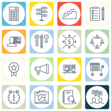 Grafik, Planlama, Araştırma ve Daha Fazlası Üzerine Proje Yönetimi Simgeleri Ayarlayın. Üstün Kaliteli Eps10 Vektör İllüstrasyon Mobil, Uygulama, Ui Tasarım için.
