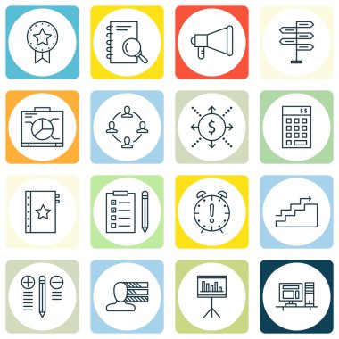 Grafikler, Takım Çalışması, Son Tarih ve Daha Fazlası Üzerine Proje Yönetimi Simgeleri Ayarlayın. Üstün Kaliteli Eps10 Vektör İllüstrasyon Mobil, Uygulama, Ui Tasarım için.