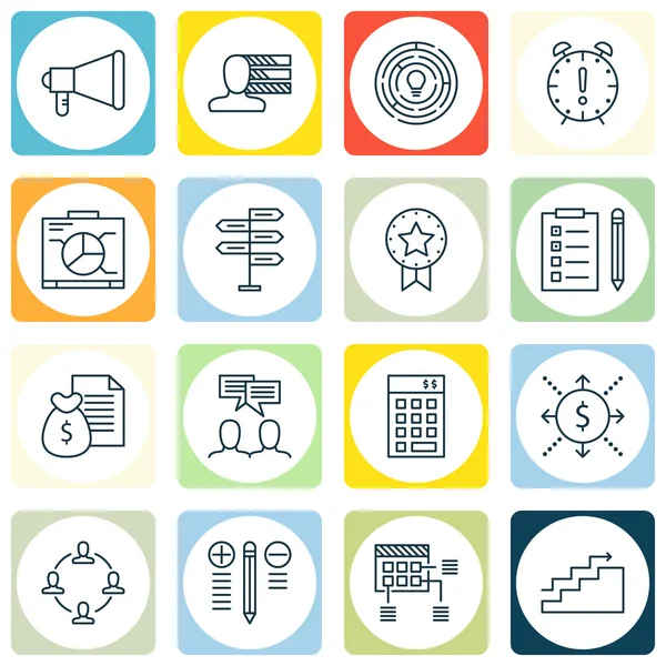 Takım Çalışması, En İyi Çözüm, Promosyon ve Daha Fazlası Üzerine Proje Yönetimi Simgeleri Ayarlayın. Üstün Kaliteli Eps10 Vektör İllüstrasyon Mobil, Uygulama, Ui Tasarım için.