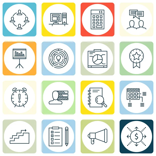 Takım Toplantısı, Kişilik, Planlama ve Daha Fazlası Proje Yönetimi Simgeleri Ayarlayın. Üstün Kaliteli Eps10 Vektör İllüstrasyon Mobil, Uygulama, Ui Tasarım için.