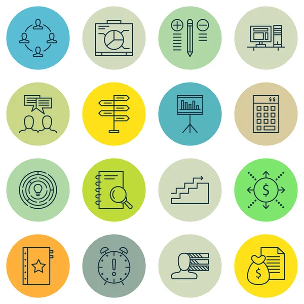 Çalışma Alanı, En İyi Çözüm, İstatistik ler ve Daha Fazlası Üzerine Proje Yönetimi Simgeleri Ayarlayın. Üstün Kaliteli Eps10 Vektör İllüstrasyon Mobil, Uygulama, Ui Tasarım için.