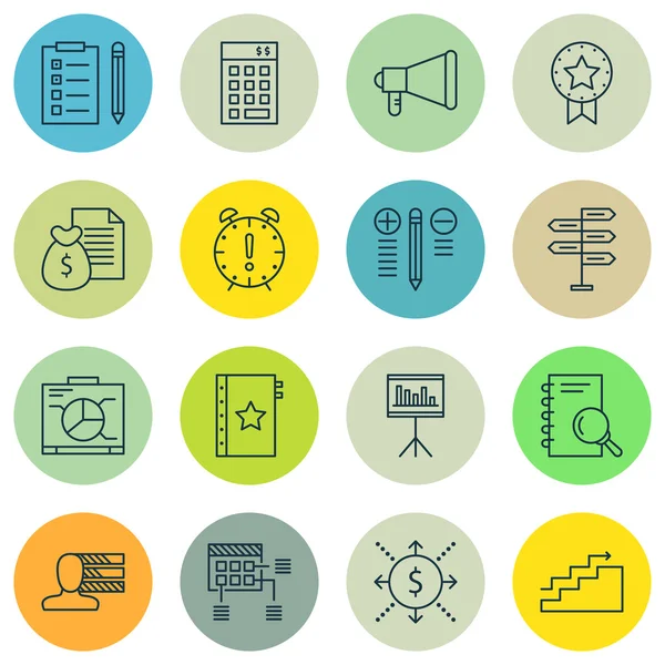 Karar Verme, Grafikler, Görev Listesi ve Daha Fazlası Üzerine Proje Yönetimi Simgeleri Ayarlayın. Üstün Kaliteli Eps10 Vektör İllüstrasyon Mobil, Uygulama, Ui Tasarım için.