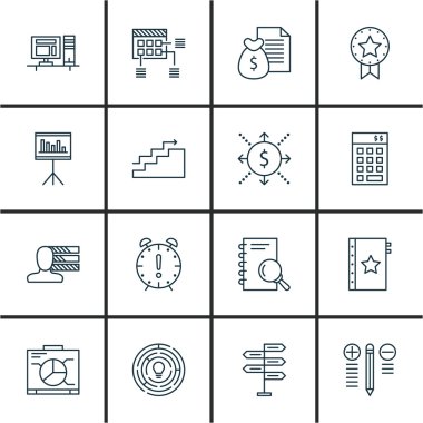 Nakit Akışı, Yaratıcılık, Para Geliri Ve Daha Fazlası Üzerine Proje Yönetimi Simgeleri Ayarlayın. Üstün Kaliteli Eps10 Vektör İllüstrasyon Mobil, Uygulama, Ui Tasarım için.