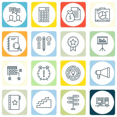 Proje Yönetimi Simgeleri Set Promosyon, Yaratıcılık, Planlama ve daha fazlası. Üstün Kaliteli Eps10 Vektör İllüstrasyon Mobil, Uygulama, Ui Tasarım için.