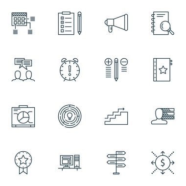 Grafik, Araştırma, Grafik ve Daha Fazlası Üzerine Proje Yönetimi Simgeleri Ayarlayın. Üstün Kaliteli Eps10 Vektör İllüstrasyon Mobil, Uygulama, Ui Tasarım için.