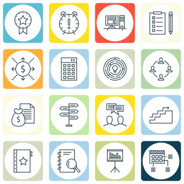 Set Proje Yönetimi Simgeleri On Award, Teamwork, Team Meeting And more. Üstün Kaliteli Eps10 Vektör İllüstrasyon Mobil, Uygulama, Ui Tasarım için.