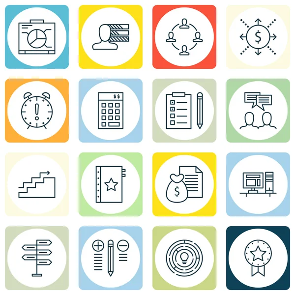 Para Geliri, Karar Verme, Son Tarih ve Daha Fazlası Proje Yönetimi Simgeleri Ayarlayın. Üstün Kaliteli Eps10 Vektör İllüstrasyon Mobil, Uygulama, Ui Tasarım için.