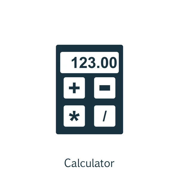 Illustration vectorielle du symbole d'éducation sur l'icône de calculatrice. Élément d'icône financière isolé de qualité supérieure dans un style plat à la mode . — Image vectorielle