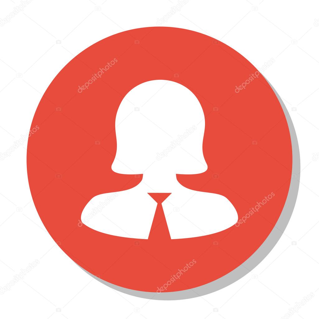 Vector Illustration Of Human Resources Symbol On Female Employee Icon. Premium Quality Isolated Business Woman Icon Element In Trendy Flat Style.