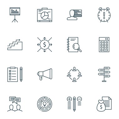 İşbirliği, Tartışma, Sunum ve Daha Fazlası Üzerine Proje Yönetimi Simgeleri Ayarlayın. Tartışma, Yönetim Kurulu, Kişisel Beceriler ve Diğer Vektör Simgeleri içerir.