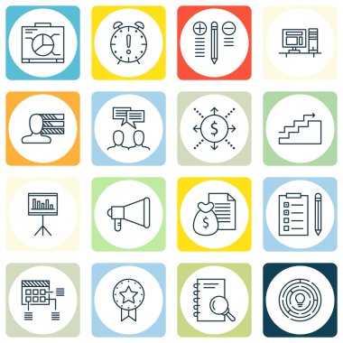 Program, Rapor, Sunum ve Daha Fazlası Proje Yönetimi Simgeleri Ayarlayın. Pano, Mevcut Rozet, Zamanlama ve Diğer Vektör Simgelerini Içerir.