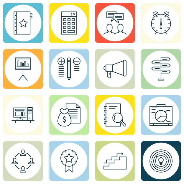 Karar Verme, Zaman Yönetimi, Yatırım Ve Daha Fazlası Üzerine Proje Yönetimi Simgeleri Ayarlayın. Tartışma, Duyuru, Yenilik Ve Diğer Vektör Simgelerini Içerir.