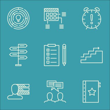 Fırsat, Garanti, Hatırlatma ve Daha Fazlası Proje Yönetimi Simgeleri Ayarlayın. Büyüme, Yenilik, Tartışma ve Diğer Vektör Simgelerini Içerir.