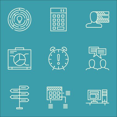 Fırsat, Kişisel Beceri ve tartışma konuları üzerinde proje yönetimi simgeler kümesi. Düzenlenebilir vektör çizim. Kişisel, proje ve becerileri vektör simgeler içerir.