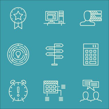 Yatırım, Kişisel Beceriler ve Yenilik Konuları Üzerine Proje Yönetimi Simgeleri Ayarlayın. Değiştirilebilir Vektör Çizimi. Zamanlama, Yapma Ve Çatal Vektör Simgeleri içerir.