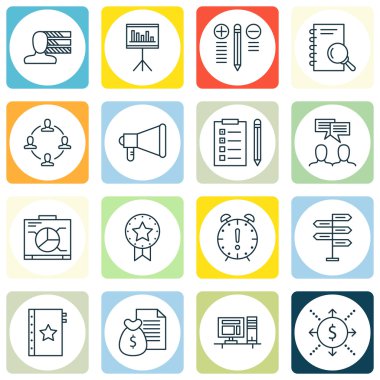 Mevcut Rozet, Duyuru Ve Yönetim Kurulu Konuları Üzerinde Proje Yönetimi Simgeleri Ayarlayın. Değiştirilebilir Vektör Çizimi. Garanti, Grafik Ve Kalite Vektör Simgeleri içerir.