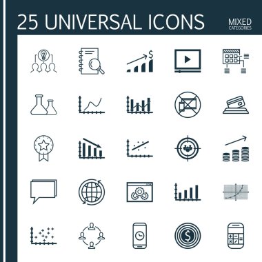 İstatistikler, Havaalanı ve Eğitim Konuları için 25 Evrensel Editable Simgeler Kümesi. Analiz, İşbirliği, Kimyasal ve Daha Fazlası Gibi Simgeleri Içerir.