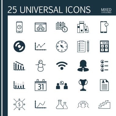 25 evrensel düzenlenebilir simgeler kümesi. Web, mobil ve App tasarım için kullanılabilir. Kütüphane, kimyasal, arama süresi ve daha fazlası gibi simgeleri içerir.