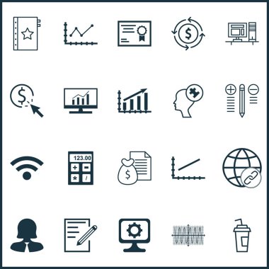 20 evrensel düzenlenebilir simgeler kümesi. Web, mobil ve App tasarım için kullanılabilir. Ppc, garanti, mali gibi simgeleri içerir ve daha fazlası.