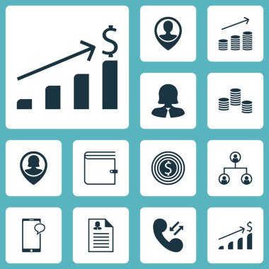 Para, PIN çalışan ve çalışan konumu konularda insan kaynakları simgeler kümesi. Düzenlenebilir vektör çizim. Sohbet, artış, hareket eden ve daha fazla vektör simge içerir.