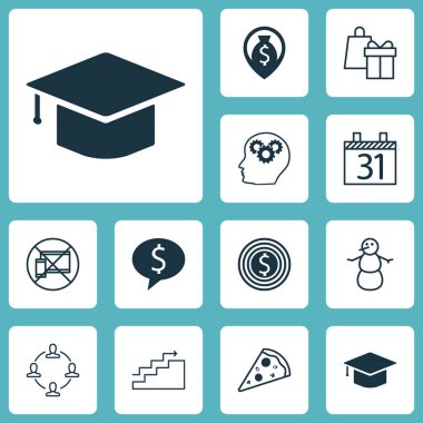 12 evrensel düzenlenebilir simgeler kümesi. Web, mobil ve App tasarım için kullanılabilir. İş anlaşması, işbirliği, para gezinme ve daha fazlası gibi simgeleri içerir.