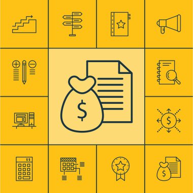 Mevcut rozet, analiz ve zamanlama konularda proje yönetimi simgeler kümesi. Düzenlenebilir vektör çizim. Şu, kazanmak, proje ve daha fazla vektör simge içerir.