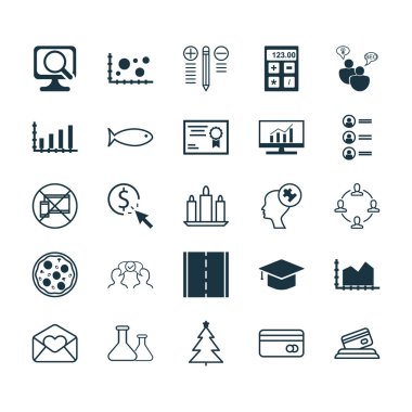 25 evrensel düzenlenebilir simgeler kümesi. Web, mobil ve App tasarım için kullanılabilir. Balık tutma, sertifika, plastik kart ve daha fazlası gibi simgeleri içerir.