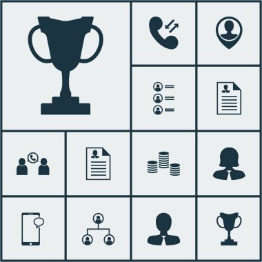 Kadın uygulama, özgeçmiş ve ağaç yapısı konularda insan kaynakları simgeler kümesi. Düzenlenebilir vektör çizim. Ağaç, çalışan, organizasyon ve daha fazla vektör simge içerir.