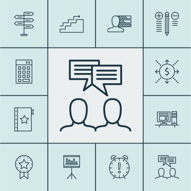 Garanti, fırsat ve büyüme konular proje yönetimi simgeler kümesi. Düzenlenebilir vektör çizim. Nakit, gol, büyüme ve daha fazla vektör simge içerir.