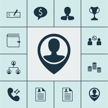 İnsan kaynakları simgeleri Yöneticisi, telefon konferansı ve turnuva konular üzerinde ayarlayın. Düzenlenebilir vektör çizim. Kullanıcı, kariyer, hücresel ve daha fazla vektör simge içerir.