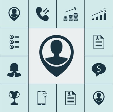 Kadın uygulama, PIN çalışan ve mesajlaşma konularda İK simgeler kümesi. Düzenlenebilir vektör çizim. Ödül, cep, sohbet ve daha fazla vektör simge içerir.