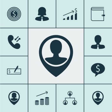 Başarılı yatırım, m-cüzdan ve ağaç yapısı konularda Yönetim simgeler kümesi. Düzenlenebilir vektör çizim. Tartışma, yapısı, artış ve daha fazla vektör simge içerir.