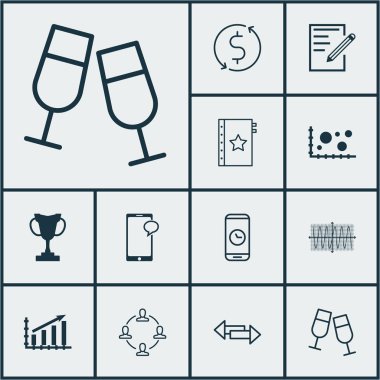 12 evrensel düzenlenebilir simgeler kümesi. Web, mobil ve App tasarım için kullanılabilir. İşbirliği, mesajlaşma, kar grafik ve daha fazlası gibi simgeleri içerir.