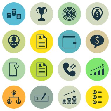 Turnuva, paralar büyüme ve kadın uygulama konularda Yönetim simgeler kümesi. Düzenlenebilir vektör çizim. Kupa, sikke, artış ve daha fazla vektör simge içerir.