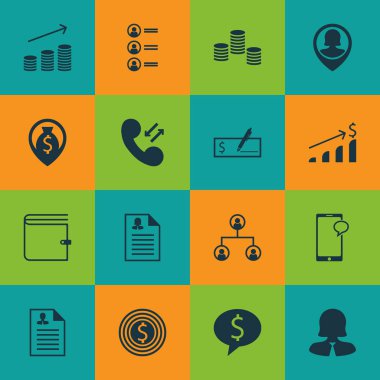 Başarılı yatırım, para ve para gezinti konularda İK simgeler kümesi. Düzenlenebilir vektör çizim. Liste, banka, onay ve daha fazla vektör simge içerir.
