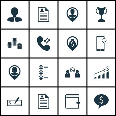 Özgeçmiş, iş anlaşması ve banka ödeme konularda Yönetim simgeler kümesi. Düzenlenebilir vektör çizim. Tartışma, kariyer, PIN ve daha fazla vektör simge içerir.