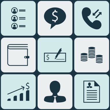 Özgeçmiş, iş anlaşması ve iş başvuru konuları yönetimi simgeler kümesi. Düzenlenebilir vektör çizim. İş, erkek, başvuru ve daha fazla vektör simge içerir.