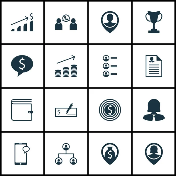 Set di icone delle risorse umane su dipendenti Pin, messaggi e argomenti del portafoglio. Illustrazione vettoriale modificabile. Include lavoro, struttura, denaro contante e più icone vettoriali . — Vettoriale Stock