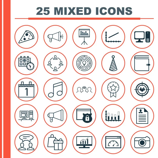 25 evrensel düzenlenebilir simgeler kümesi. Web, mobil ve App tasarım için kullanılabilir. Medya kampanyası, sunum, gibi öğeleri içerir ve daha fazla alışveriş.