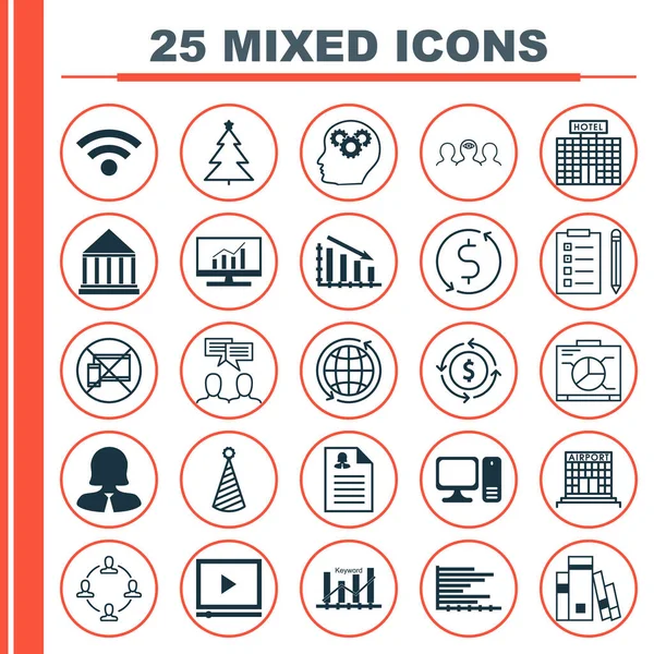 25 evrensel düzenlenebilir simgeler kümesi. Web, mobil ve App tasarım için kullanılabilir. Anahtar kelime optimizasyonu gibi unsurları dekore edilmiş ağaç, hatırlatma ve daha fazlasını içerir.