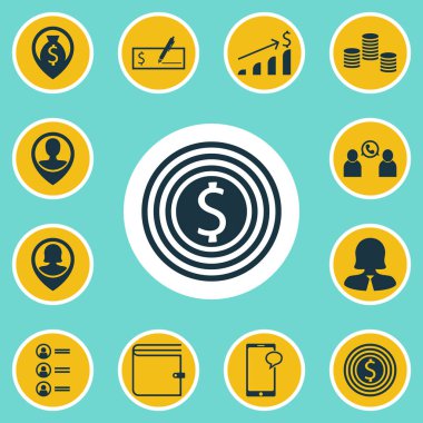 12 insan kaynakları simgeler kümesi. Web, mobil, UI ve Infographic tasarımı için kullanılabilir. İş, profil, çalışan ve daha fazlası gibi unsurları içerir.