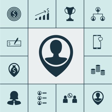 İK simgeleri ileti üzerinde ayarla, konular iş kadını ve ağaç yapısı. Düzenlenebilir vektör çizim. Kullanıcı, erkek, para ve daha fazla vektör simge içerir.