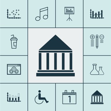 12 evrensel düzenlenebilir simgeler kümesi. Web, mobil ve App tasarım için kullanılabilir. İçki Kupası, arsa diyagramı, Web sitesi performans ve daha fazlası gibi simgeleri içerir.