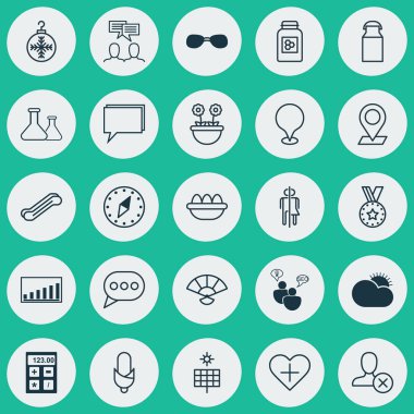 25 evrensel düzenlenebilir simgeler kümesi. Web, mobil ve App tasarım için kullanılabilir. Ağaç oyuncak, Ban kişi, gibi unsurları harita işaretçi ve daha fazlasını içerir.