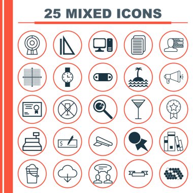 25 evrensel düzenlenebilir simgeler kümesi. Web, mobil ve App tasarım için kullanılabilir. Kişisel becerileri, medya kampanyası, tasarlamak ve daha fazlası gibi unsurları içerir.