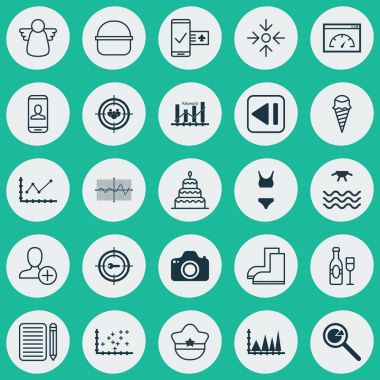 25 evrensel düzenlenebilir simgeler kümesi. Web, mobil ve App tasarım için kullanılabilir. Anahtar kelime optimizasyonu, odak grup, iş amacı ve daha fazlası gibi unsurları içerir.