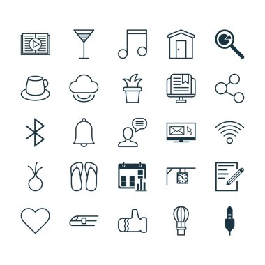 25 evrensel düzenlenebilir simgeler kümesi. Web, mobil ve App tasarım için kullanılabilir. Proje analizi, bantlanmış kitap, sarımsak ve daha fazlası gibi unsurları içerir.