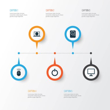 Defter Icons Set. Web, gücüyle, Hdd ve diğer öğeleri koleksiyonu. Internet, düğme, başlangıç sembolleri de içerir.